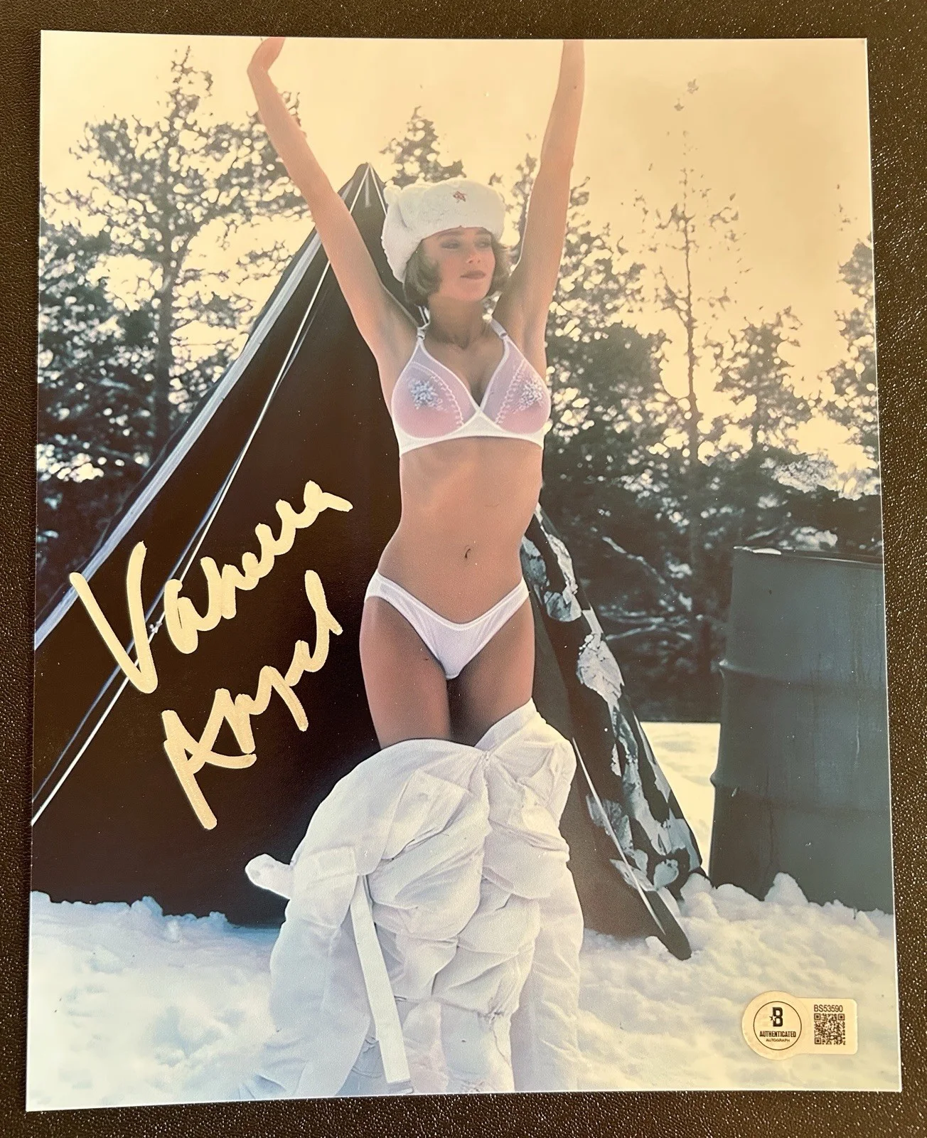 Vanessa Angel — Vanessa Angel Signed 8x10 Photo. Spies Like Us. Sexy. Beckett COA. Proof
