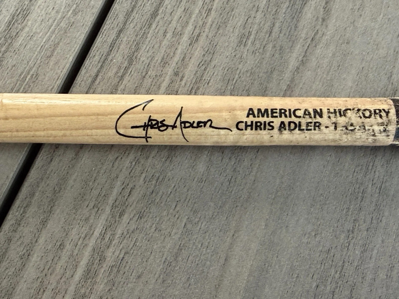 Chris Adler USED & SIGNED Drumstick MEGADETH Drummer Lamb Of God RARE Autograph, изображение 2