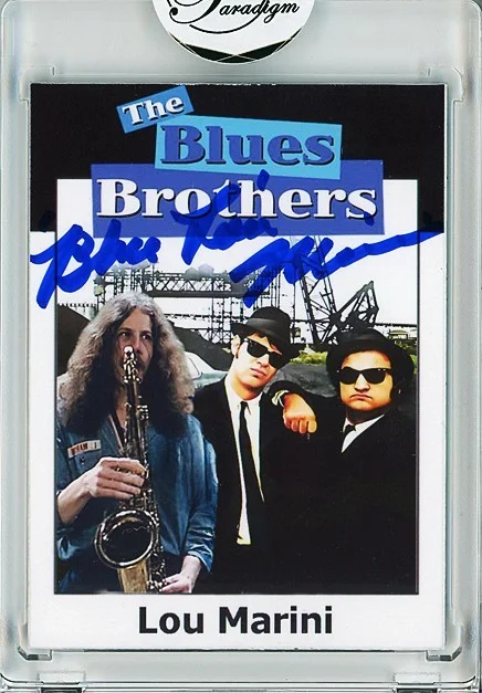 Lou Marini — 1980 -BLUES BROTHERS- LOU MARINI Signed/Autograph/Auto Certified Movie Card