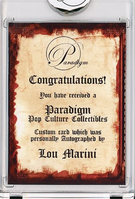 Lou Marini — 1980 -BLUES BROTHERS- LOU MARINI Signed/Autograph/Auto Certified Movie Card, image 2
