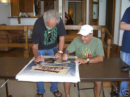 Cheech Marin, Tommy Chong — Cheech Marin & Tommy Chong Signed Up In Smoke 24x36 Movie Poster Autograph 1978, image 3