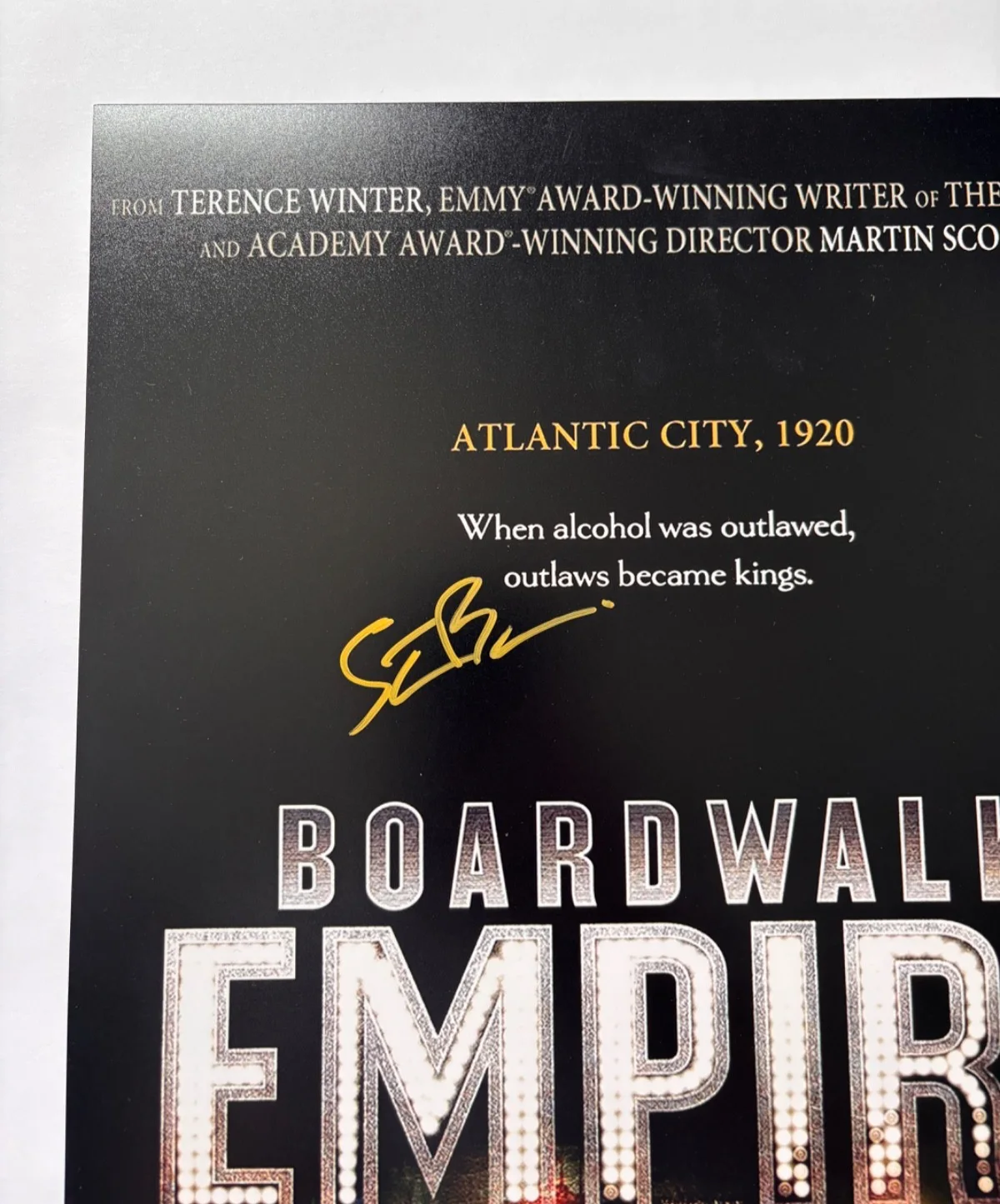 STEVE BUSCEMI SIGNED BOARDWALK EMPIRE 12X18 TV SHOW POSTER PHOTO NUCKY BAS, изображение 2