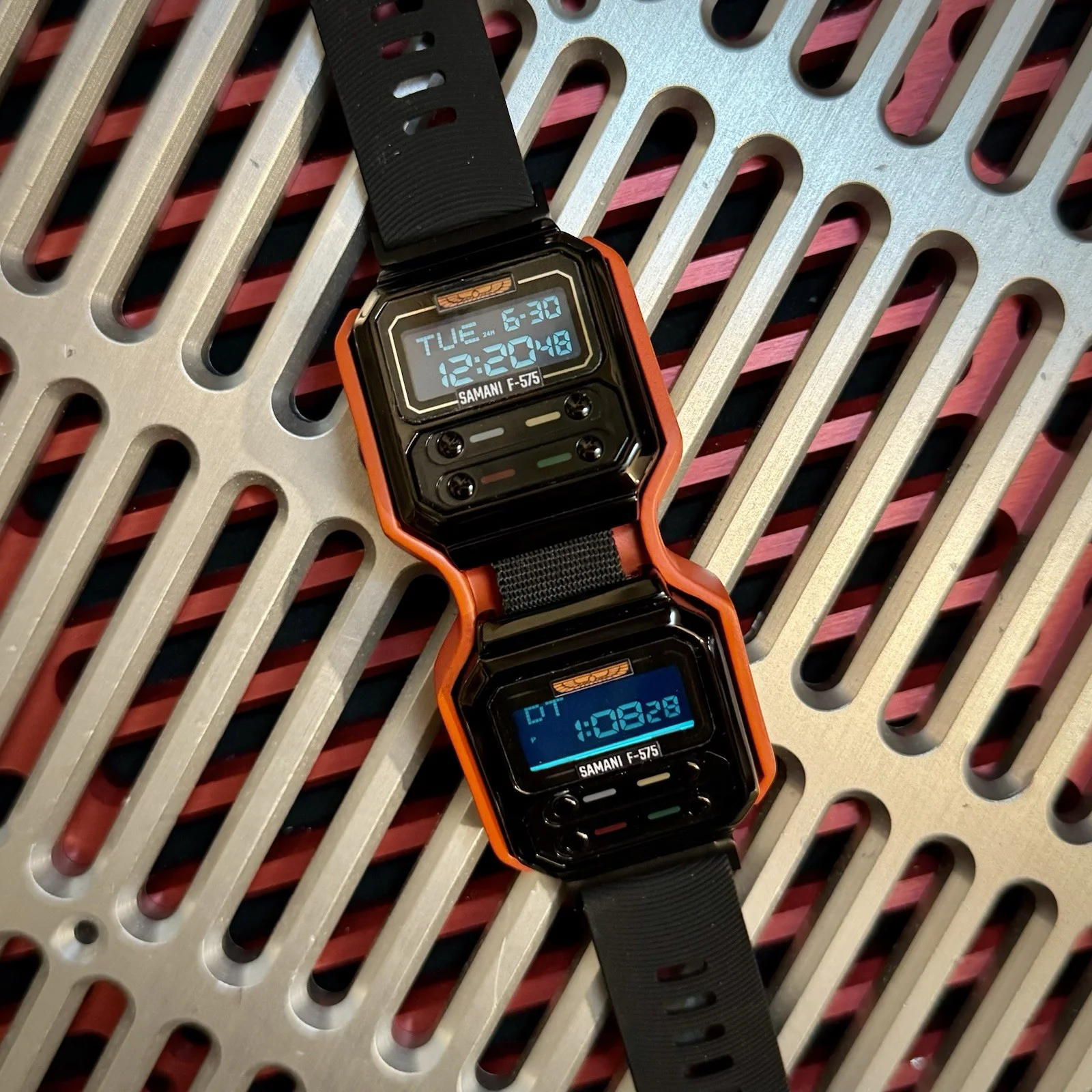 Alien Nostromo Inspired Samani F-575 Dual Digital Watch Metal/Resin/Silicone, image 3
