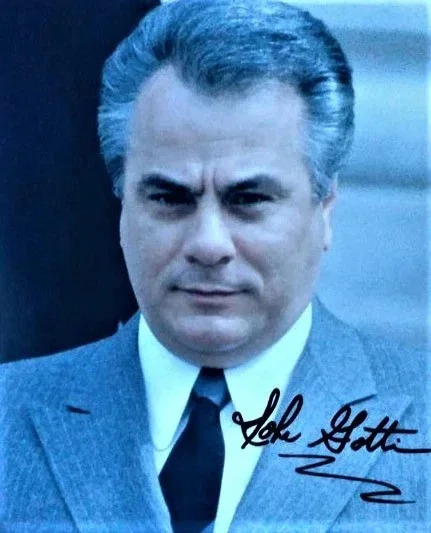 JOHN GOTTI — JOHN GOTTI 8.5X11 SIGNED PHOTO AUTOGRAPH WANTED POSTER MUGSHOT SIGNATURE REPRINT