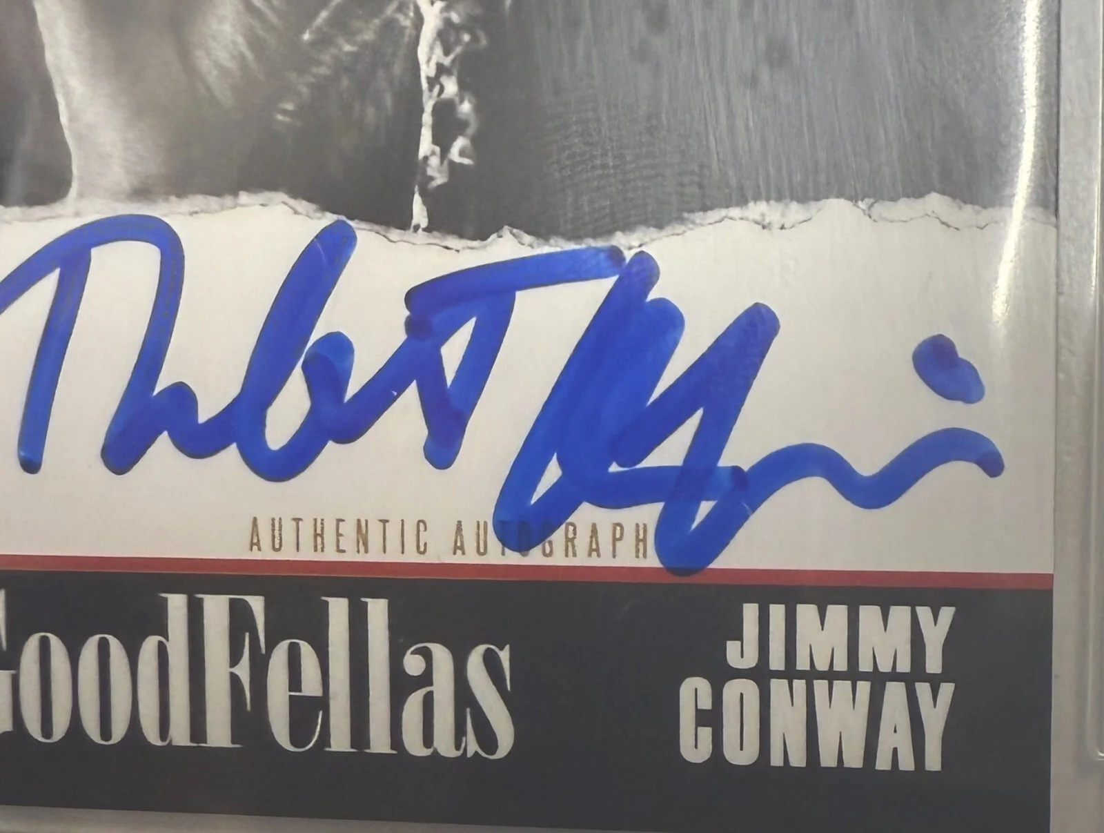 Robert De Niro — Robert De Niro Signed Goodfellas Custom Trading Card Beckett Witnessed Auto 10, изображение 2