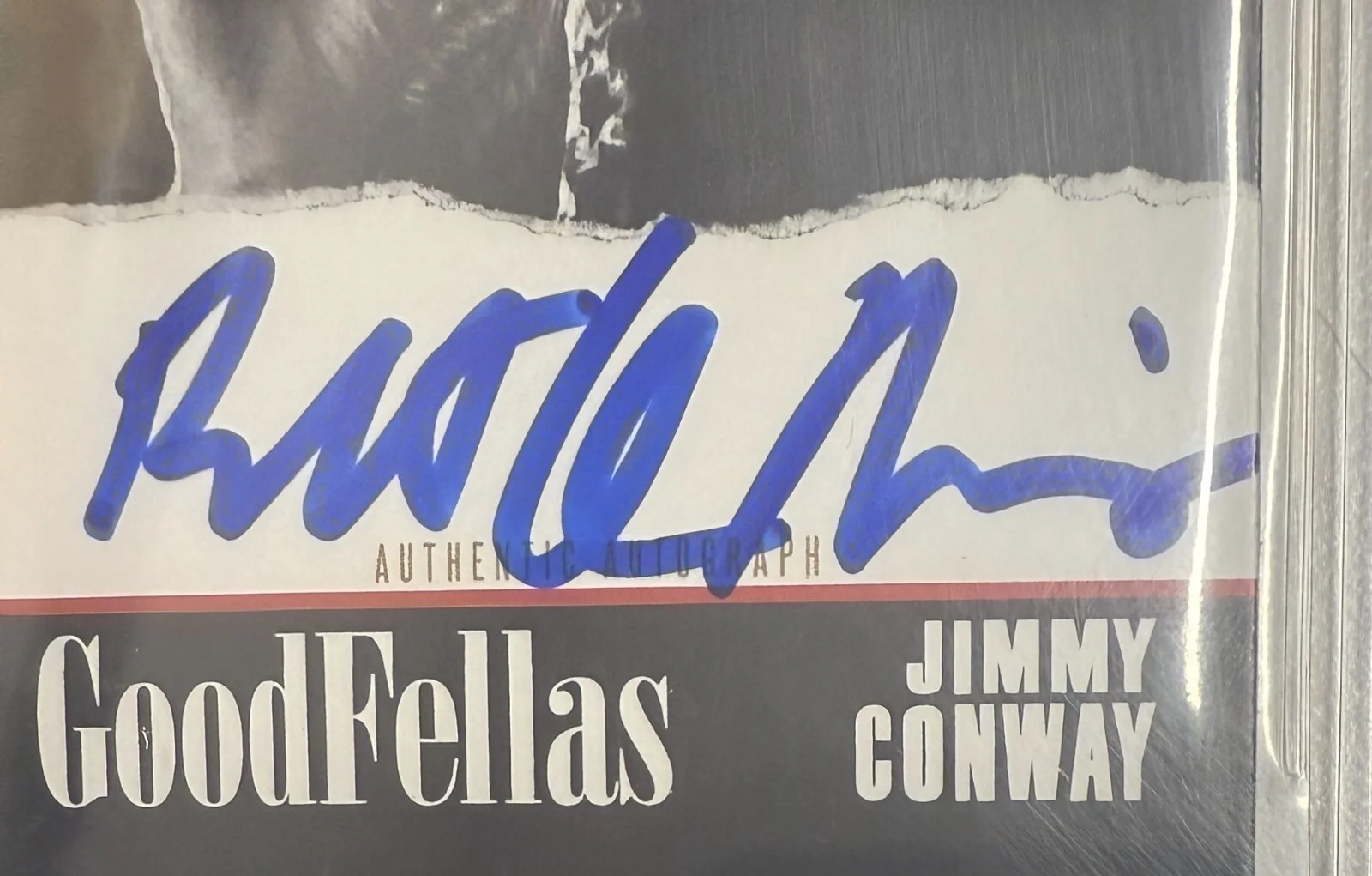 Robert De Niro — Robert De Niro Signed Goodfellas Custom Trading Card Beckett Witnessed Auto 10, изображение 3