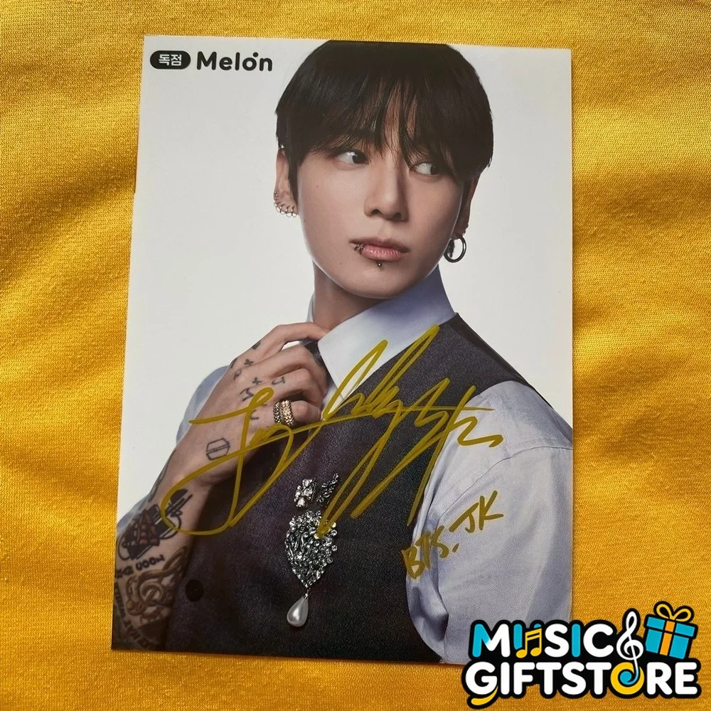 BTS ARIRANG JK JUNG KOOK V SUGA JIN JIMIN Autographed Signed 4*6 K-POP 2026B #MU, изображение 2