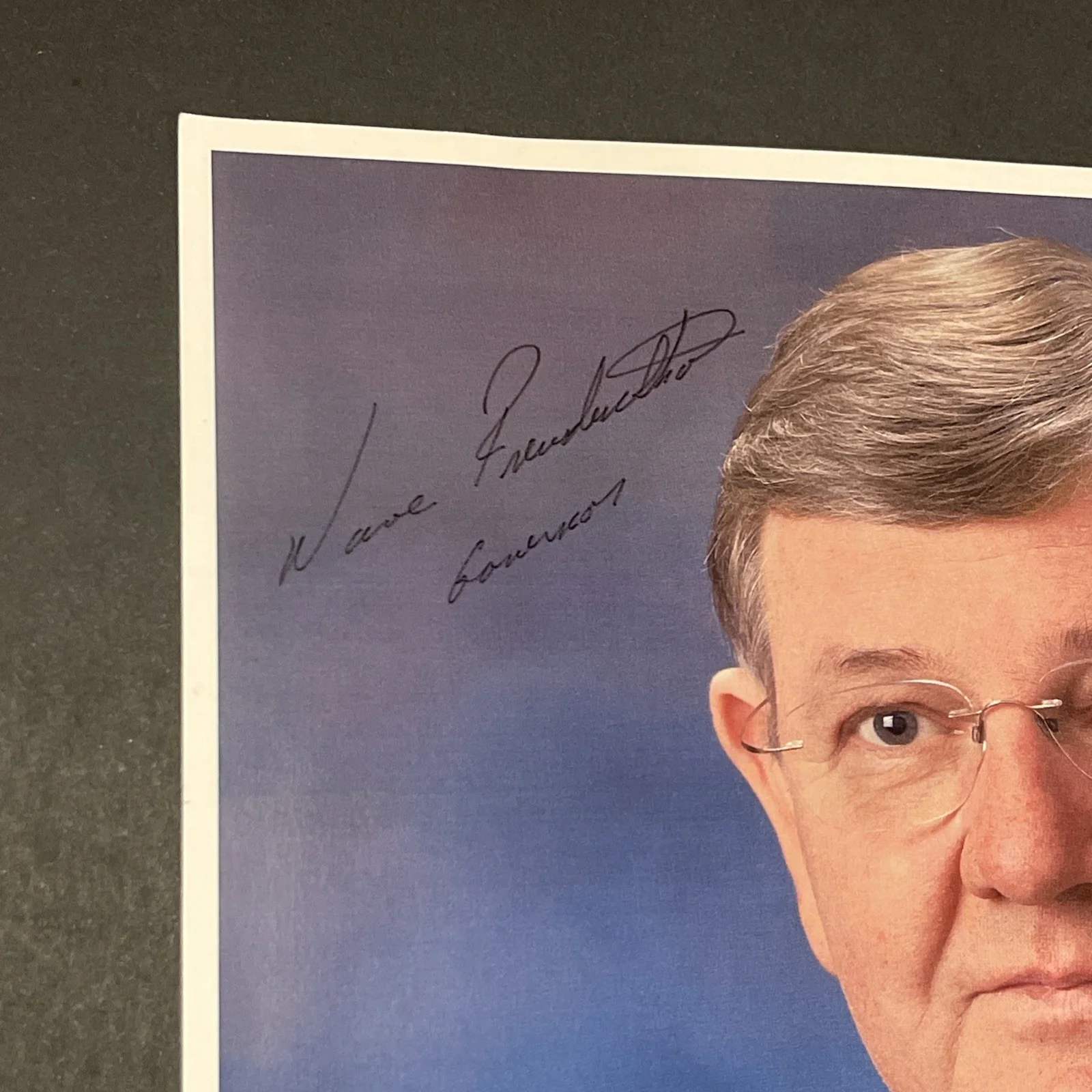 Governor Dave Freudenthal Wyoming: Hand Signed Political Photo 8 x 10 “ / KSK, image 2