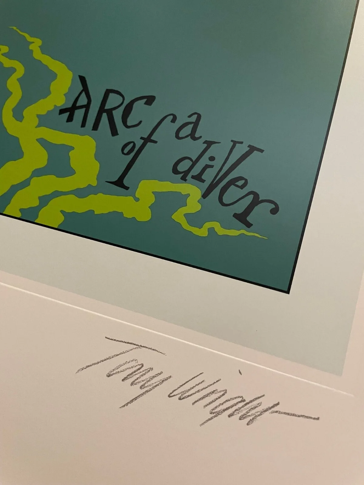 Steve Winwood ARC OF A DIVER Plate Signed Edition Art Print Lithograph, image 3
