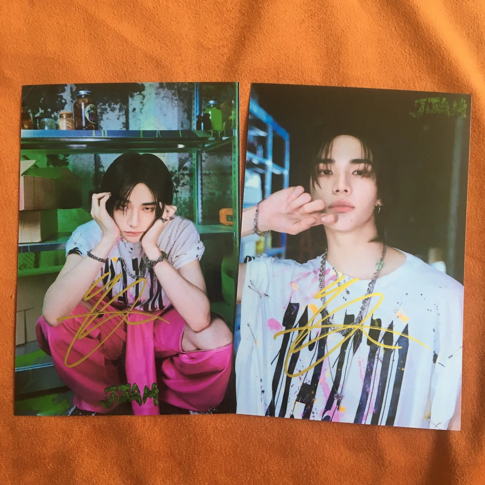 Stray Kids HYUN-JIN Photo JJAM Autographed Signed KPOP Collection 4*6 2024 #Nice, изображение 2