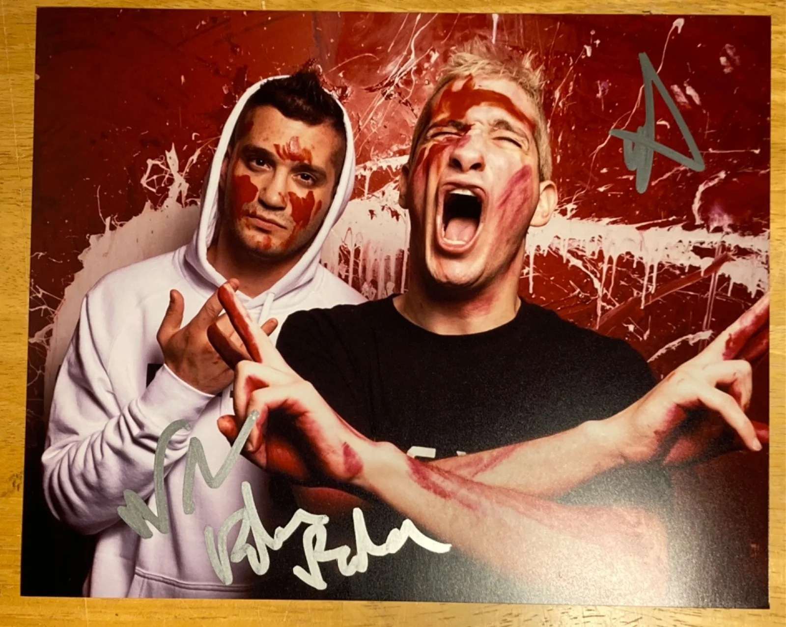 2x SIGNED Danny + Michael Philippou 10x8 Photo - 'Talk To Me' Directors, image 2