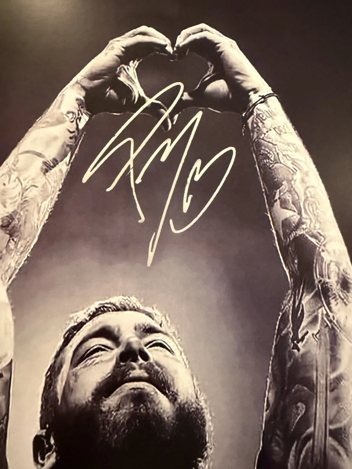 Post Malone Hand Signed & Authenticated 11x17 Tour poster w/ COA - Free Shipping, image 2