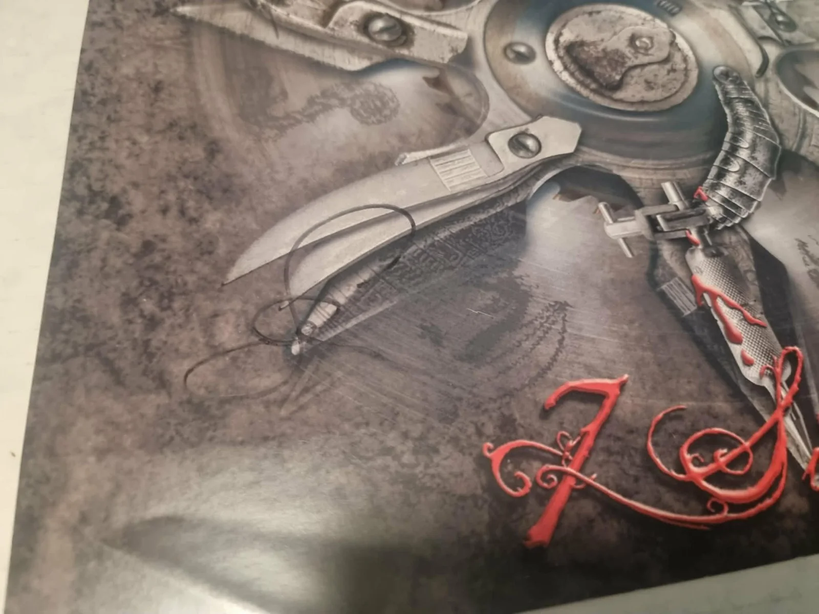 HELLOWEEN FULLY SIGNED '7 SINNERS' PROMO ALBUM ARTWORK, image 4