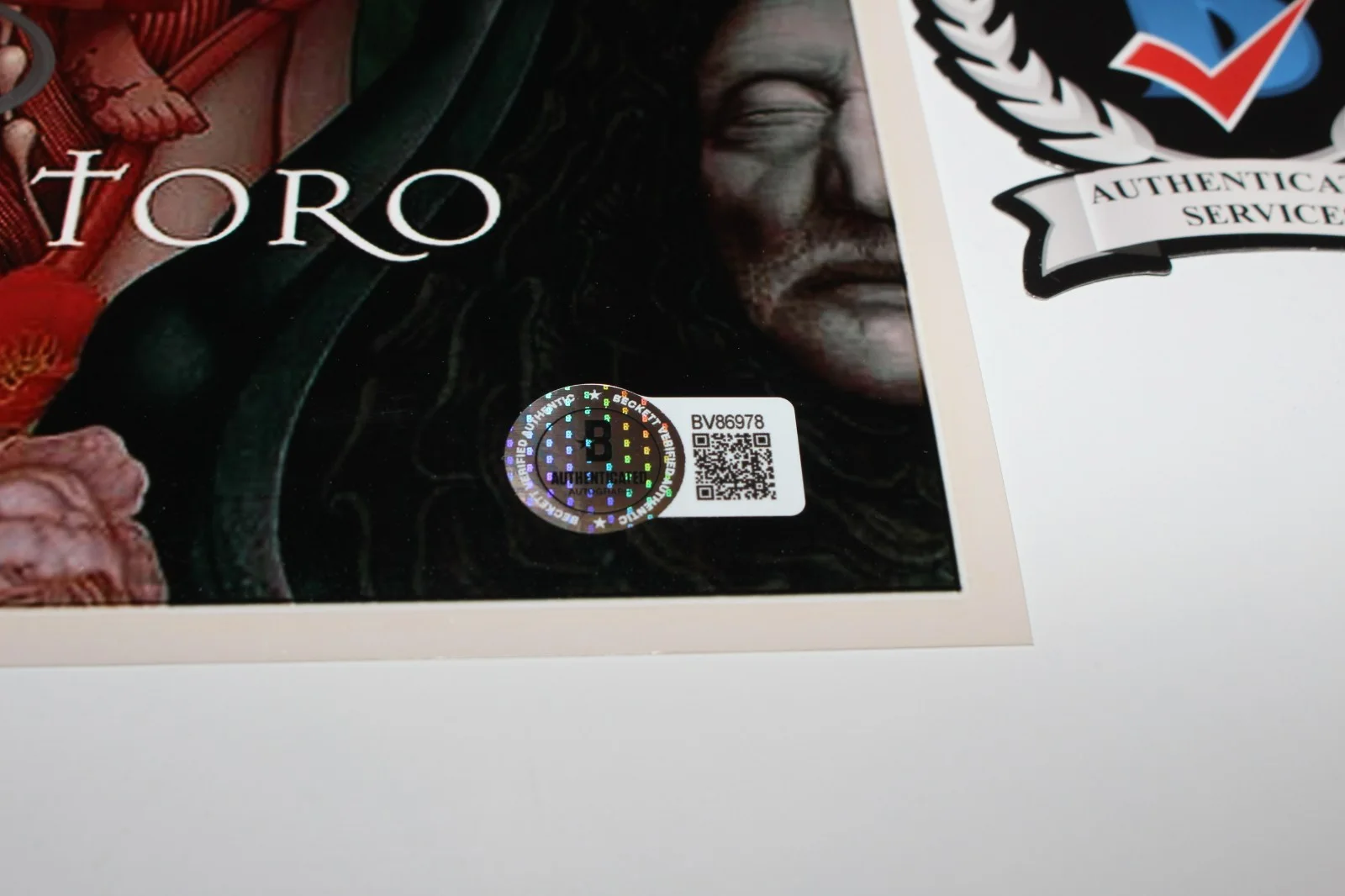 DIRECTOR GUILLERMO DEL TORO SIGNED FRANKENSTEIN 12x18 MOVIE POSTER 6 BECKETT COA, image 2