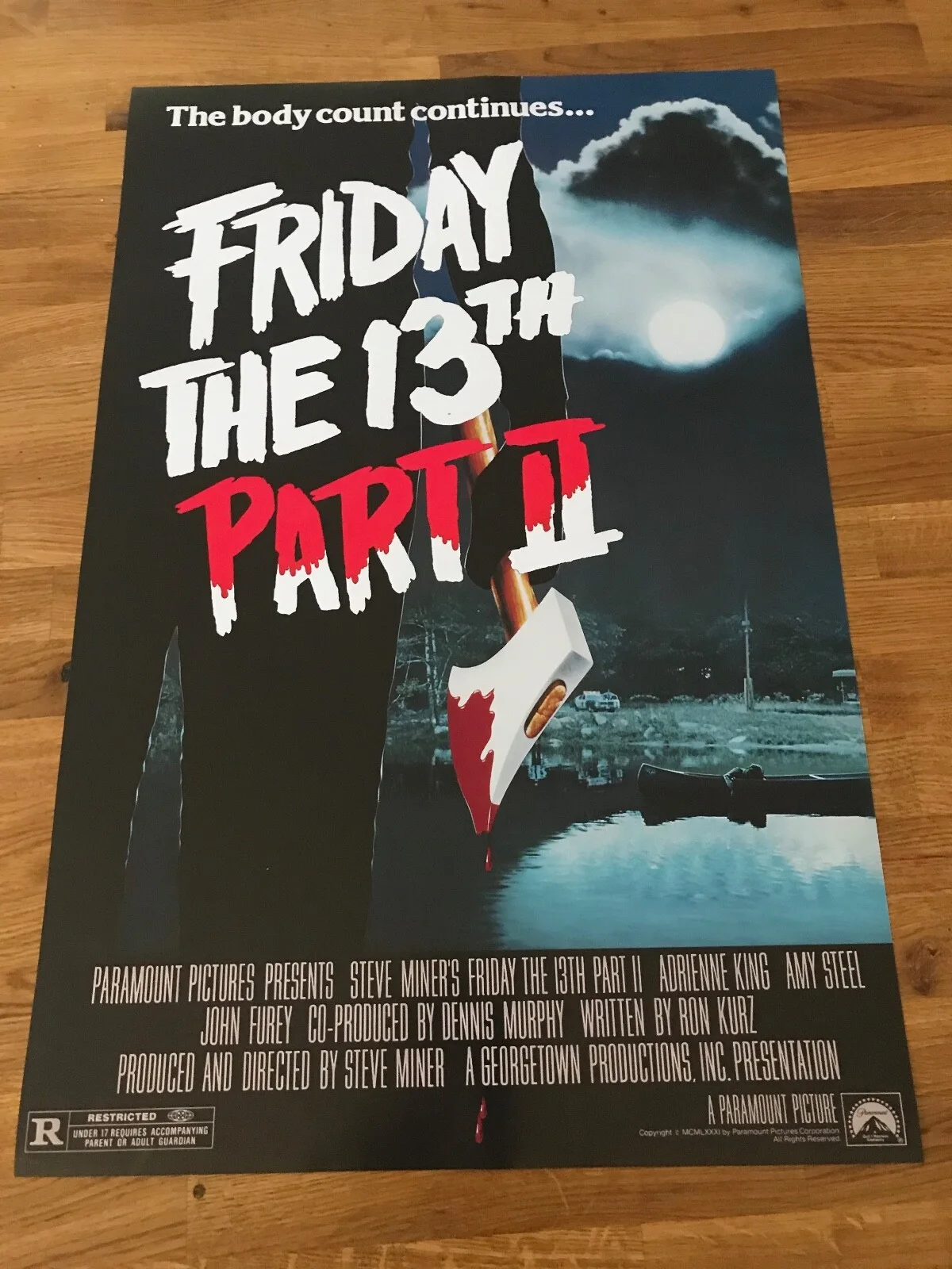 Movie Poster Friday The 13th part 2 430mm x 650mm (Bit bigger than A2), image 2