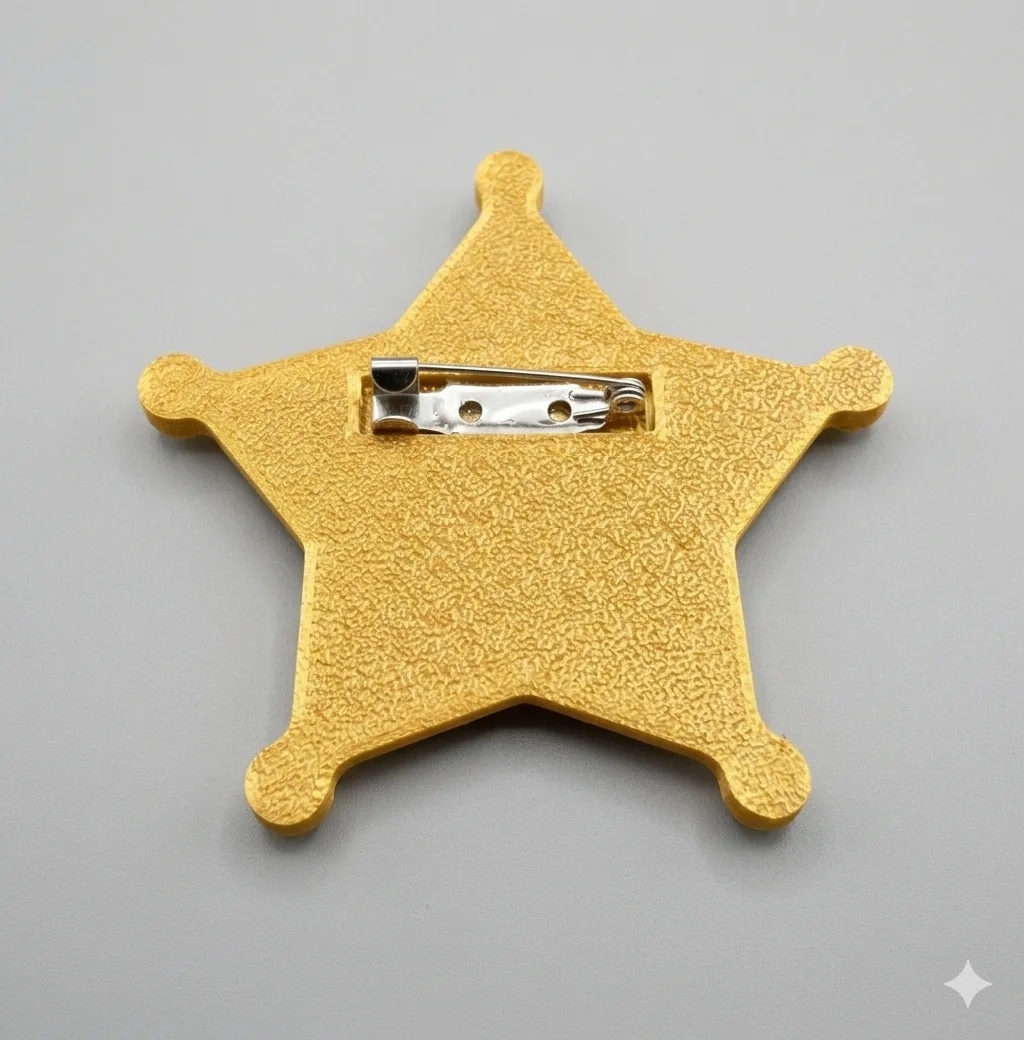 Toy Story Inspired Woody Sheriff's Badge Cosplay 3D Print, изображение 2