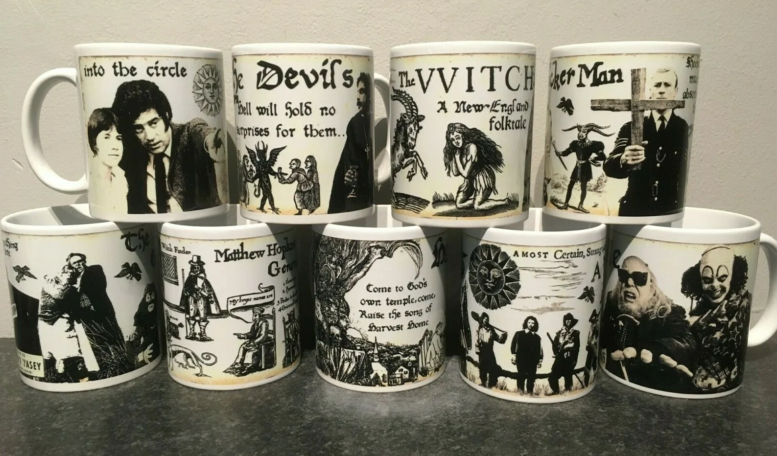 FOLK HORROR mugs 81 designs Custom made brand new wicker man witch satans claw, image 5