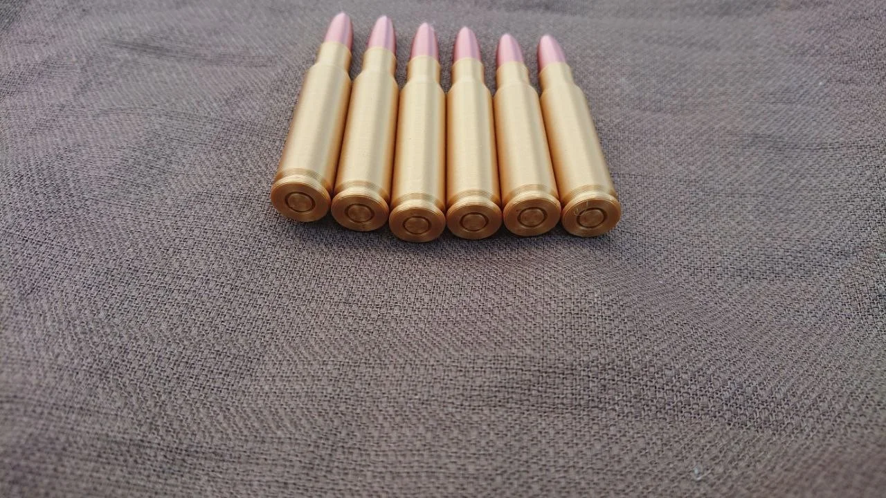 6x 3D Printed Replica historical Bullets shells Cosplay Prop 7.62 x 51 Nato, image 2