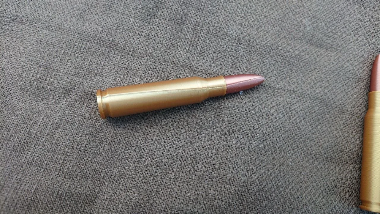 6x 3D Printed Replica historical Bullets shells Cosplay Prop 7.62 x 51 Nato, image 3