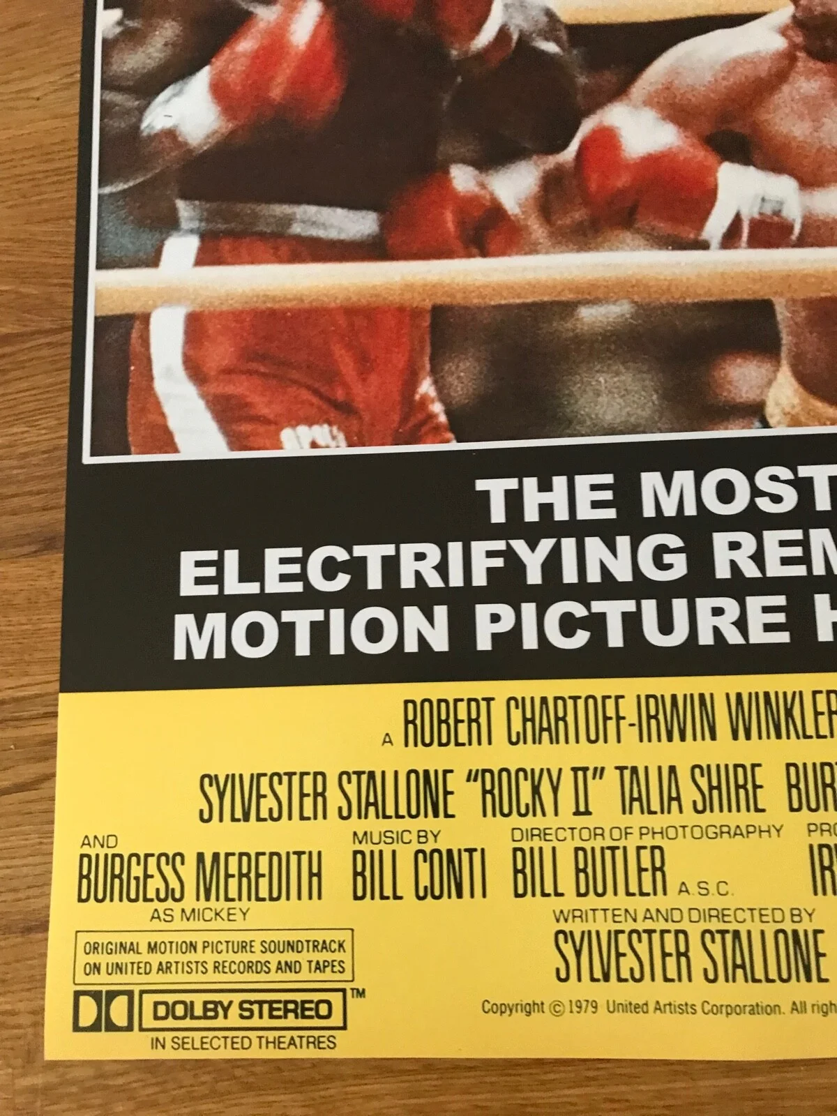 Movie Poster Rocky 2 430mm x 640mm (Bit bigger than A2), изображение 5