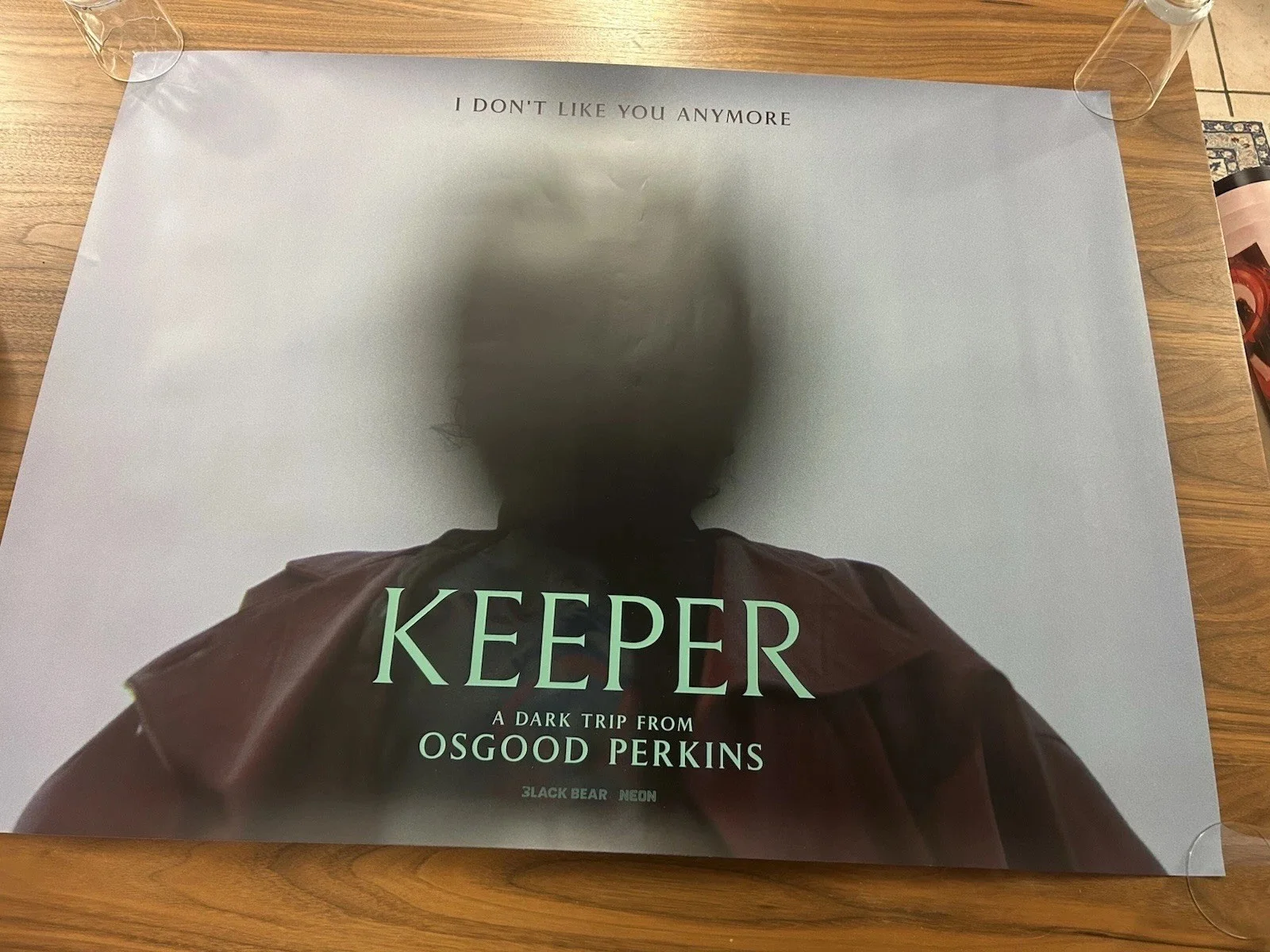 Keeper - 30”x40” Cinema Quad Poster / Dbl Sided / Osgood Perkins, image 2
