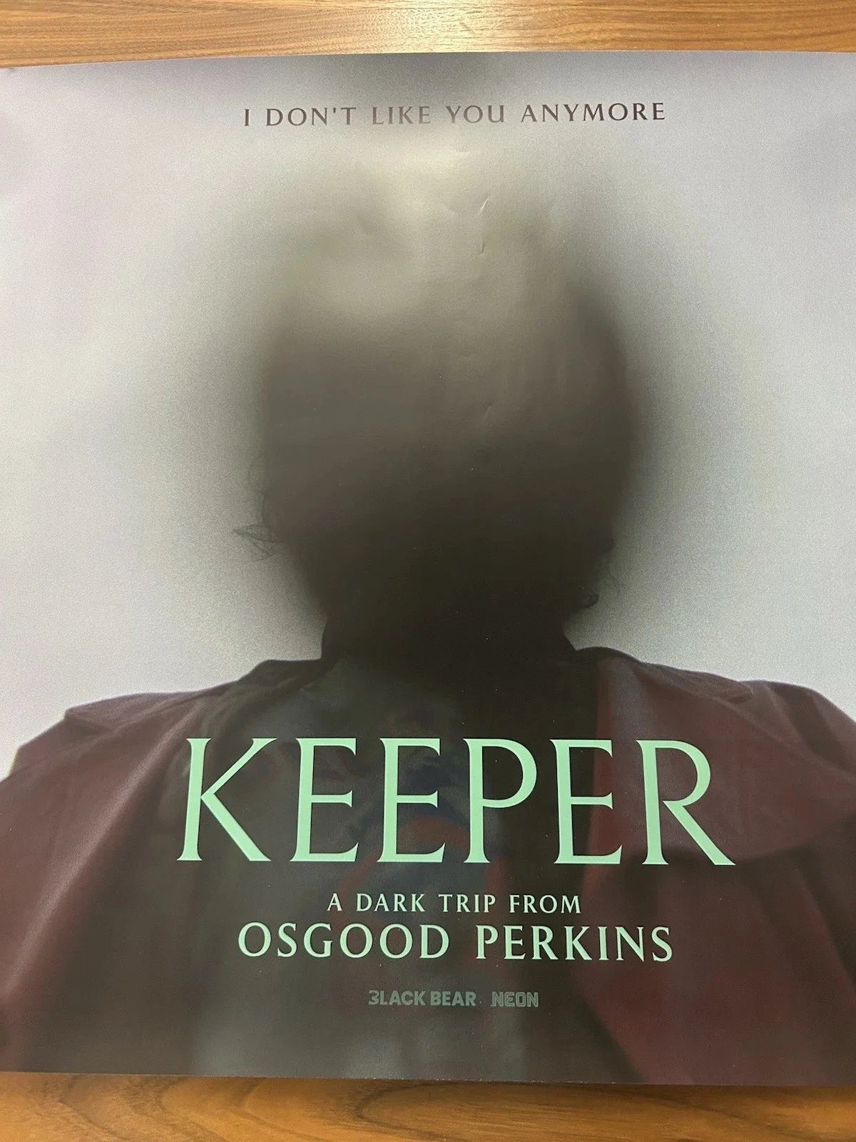 Keeper - 30”x40” Cinema Quad Poster / Dbl Sided / Osgood Perkins, image 3