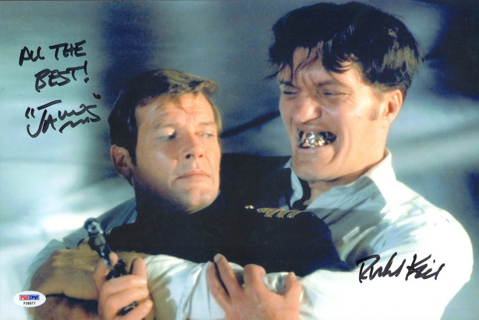 Richard Kiel — Richard Kiel Signed 10x15 Photo PSA/DNA James Bond 007 Moonraker JAWS Autograph
