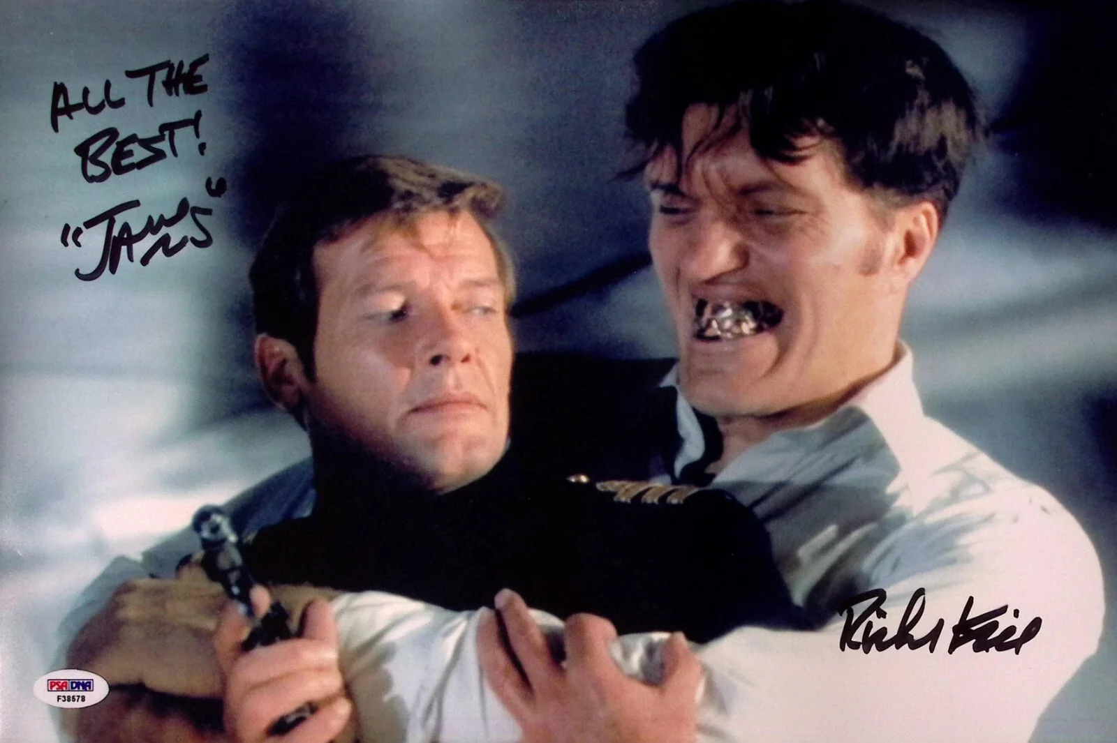 Richard Kiel — Richard Kiel Signed 10x15 Photo PSA/DNA James Bond 007 Moonraker JAWS Autograph, изображение 4
