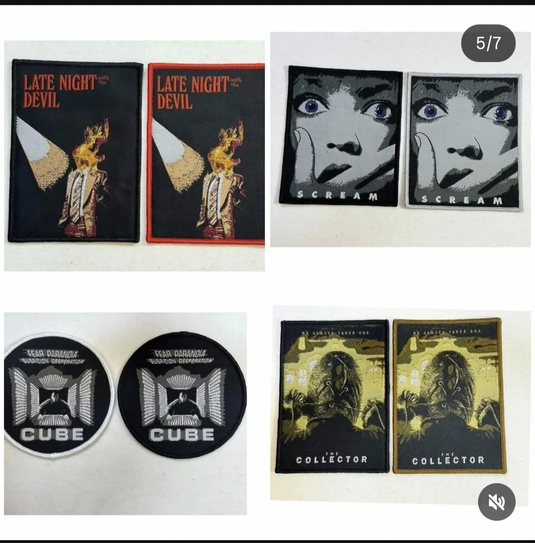 Horror Movie Patch Bundle. One Of Each Design Includuded At Discounted Price, image 2