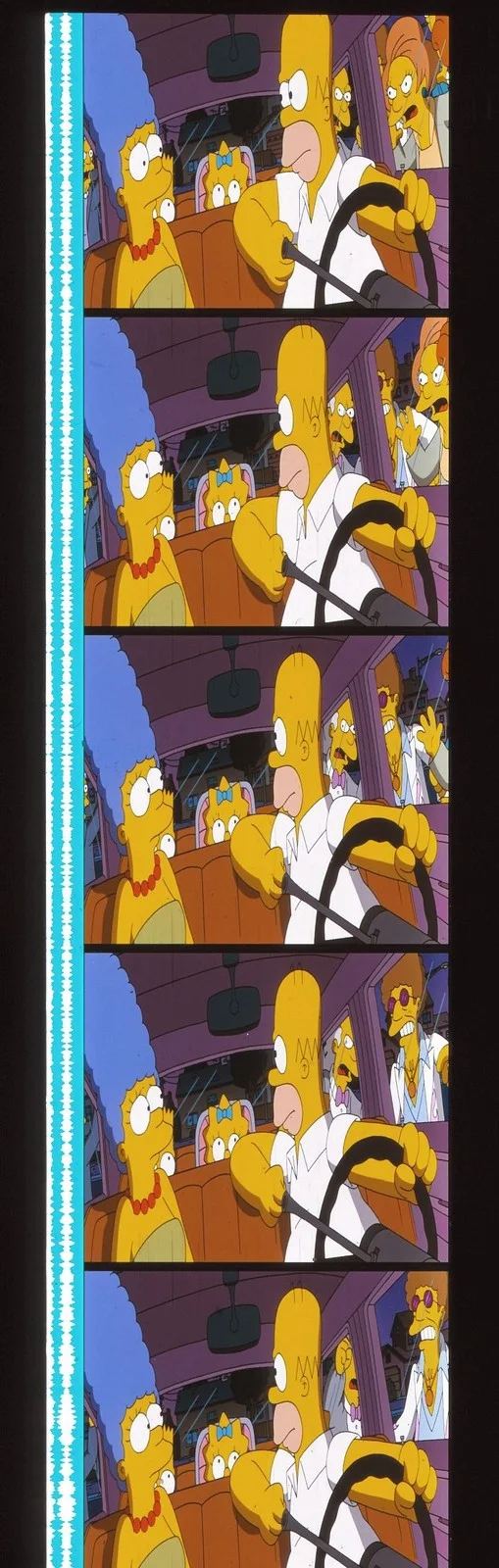 The Simpsons Movie 35mm Film Cell strip very Rare var_e, изображение 3