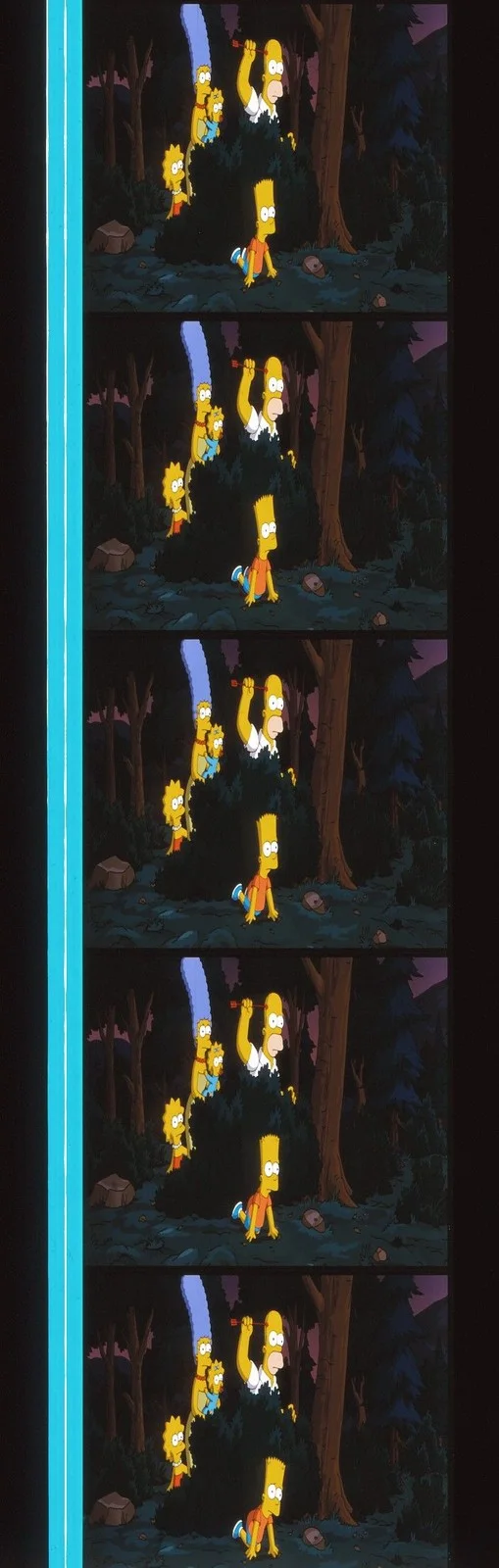 The Simpsons Movie 35mm Film Cell strip very Rare var_e, изображение 5