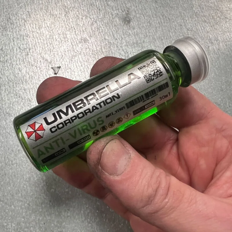Resident Evil Umbrella Corporation T-Virus Vials Movie Accurate Prop Racoon City, изображение 4