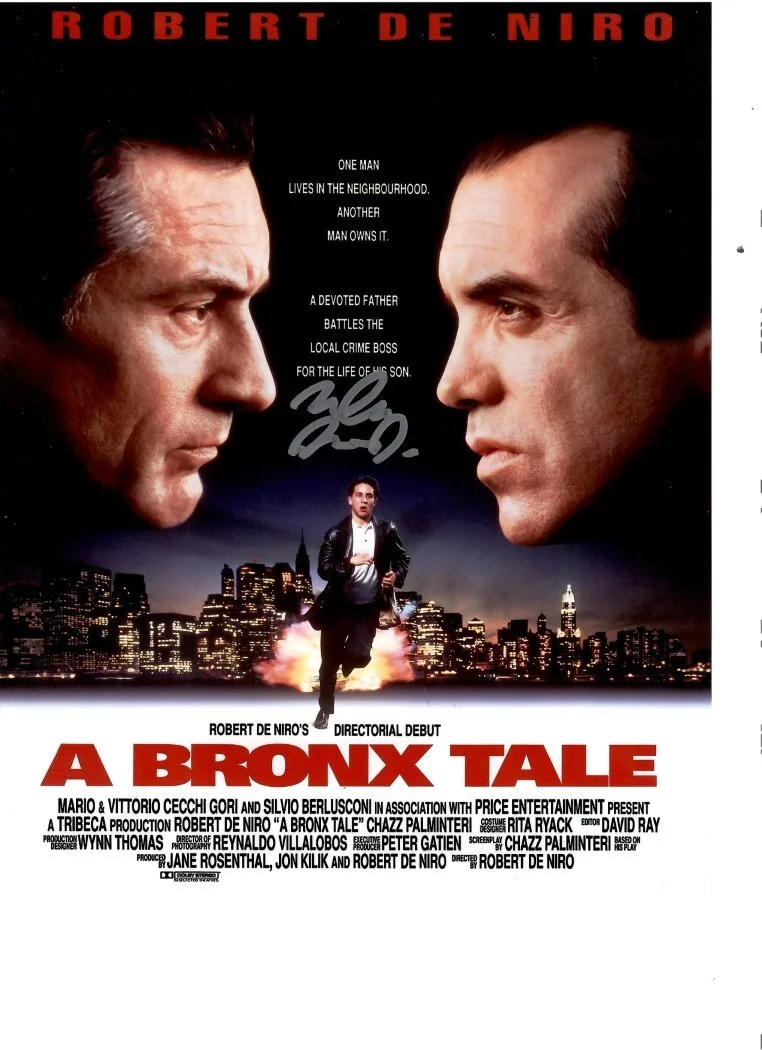 Lilo Brancato — Lillo Brancato Signed Autographed 8X10 Photo A Bronx Tale Movie Poster W/ COA