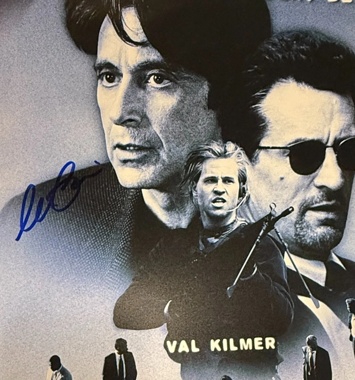 Val Kilmer Al Pacino Robert De Niro — Val Kilmer Al Pacino Robert DeNiro Signed 11x17 Heat PhotoPoster Beckett Witness, изображение 3