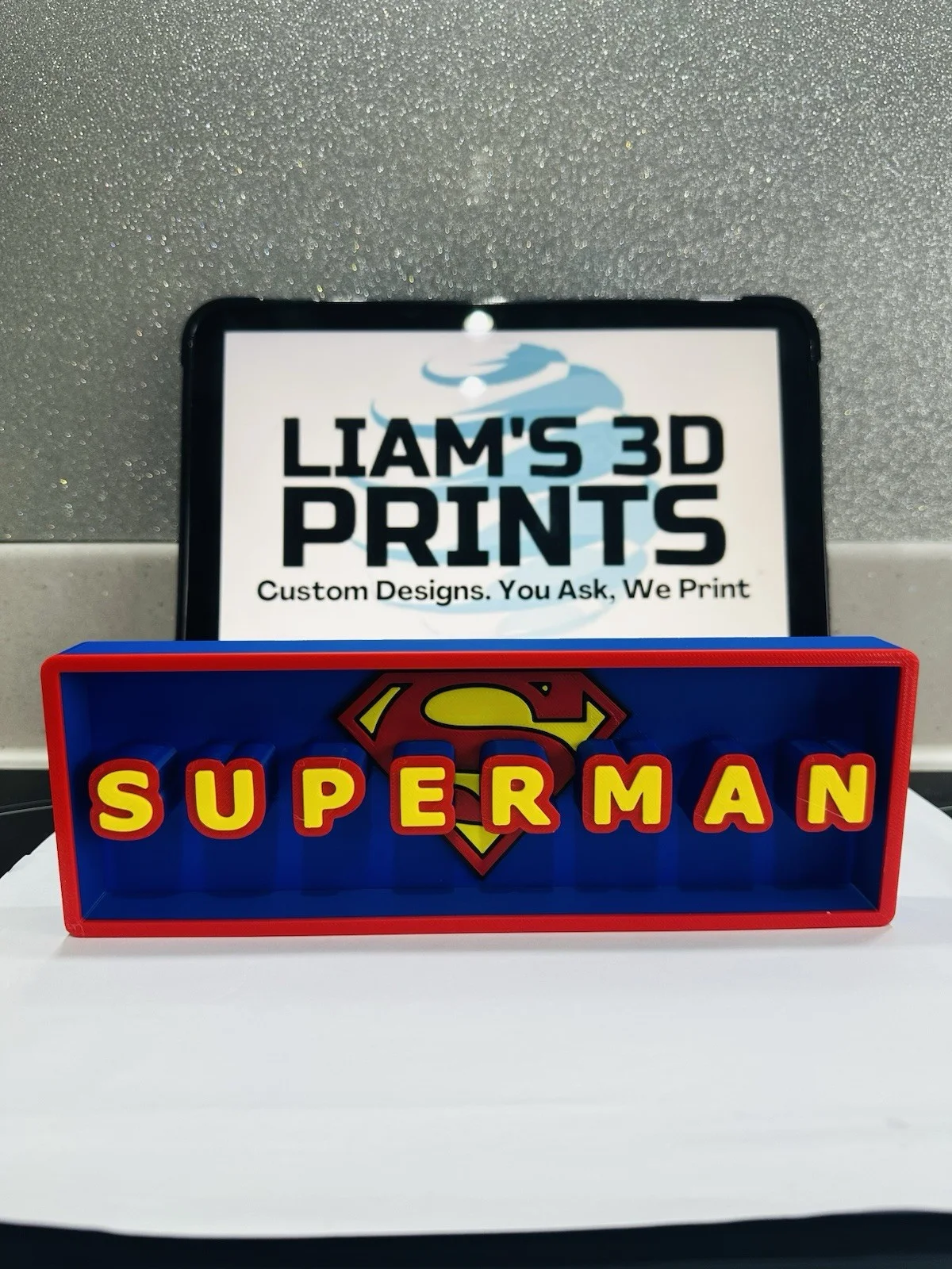 Decorative Superman Dc Film Logo Sign Display Cinema s 17.5cm L 22cm, изображение 2