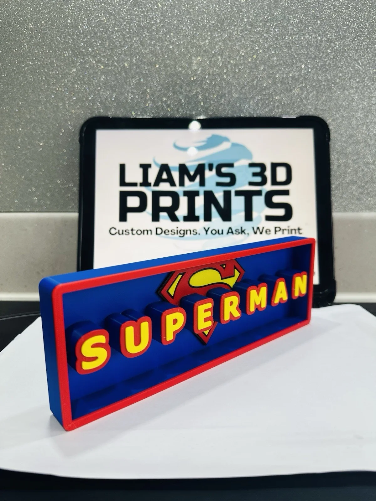Decorative Superman Dc Film Logo Sign Display Cinema s 17.5cm L 22cm, изображение 3
