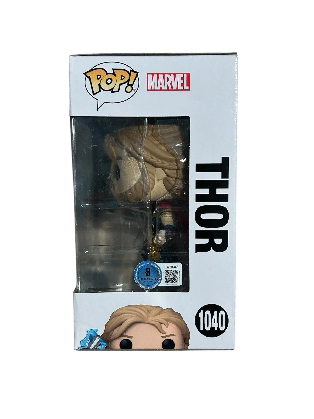 chris hemsworth — Chris Hemsworth Signed Autographed Thor Funko Pop Beckett COA Avengers 1040, image 3