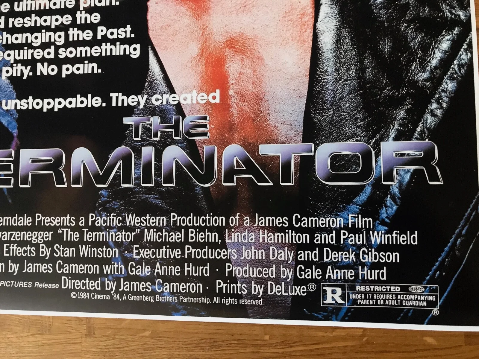 Movie Poster The Terminator 430mm x 640mm (Bit bigger than A2), image 5