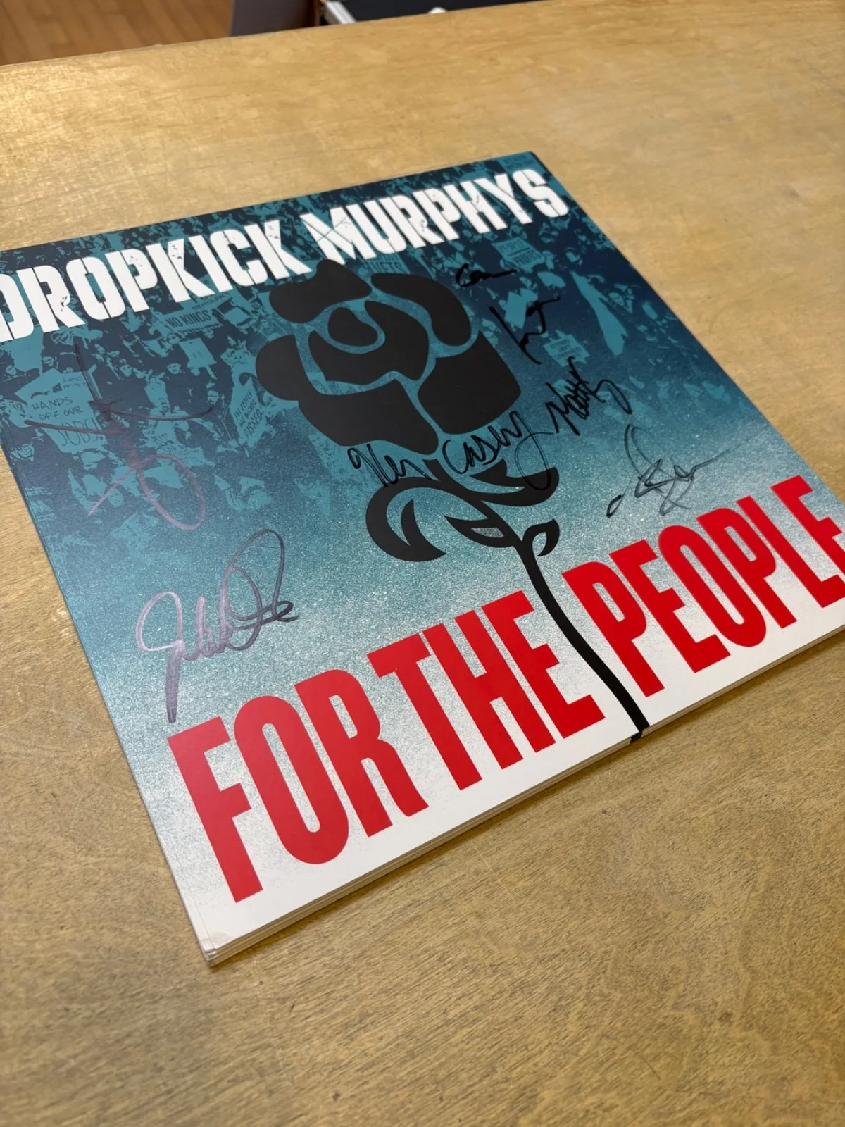 Dropkick Murphys For the People Signed 12x12 Lithograph Record Flat No Vinyl!, image 2