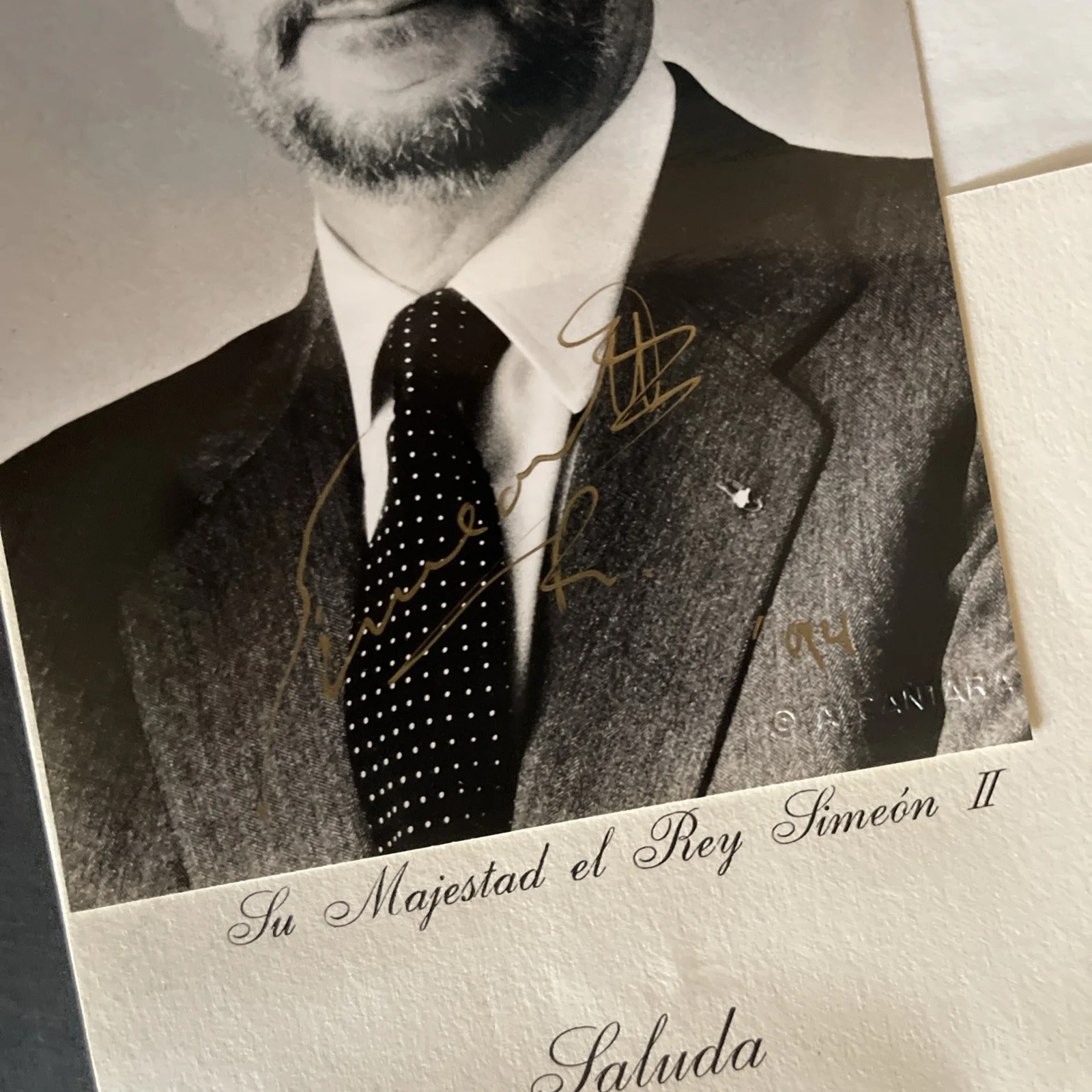 Tsar Prince Simeon 11: Hand Signed Political Leader Photograph 5x7 Inches / KSK, image 4