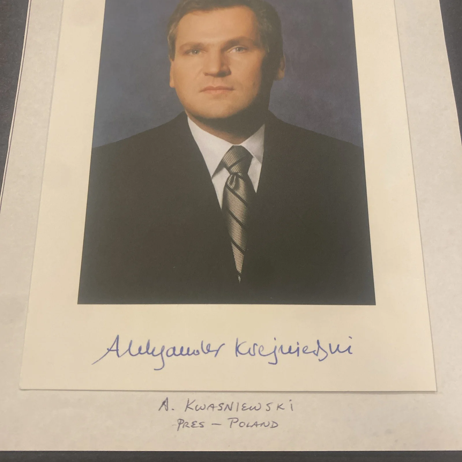 Aleksander Kwasniewski: Signed Political Leader Photograph 5 x 7 Inches / KSK, image 2