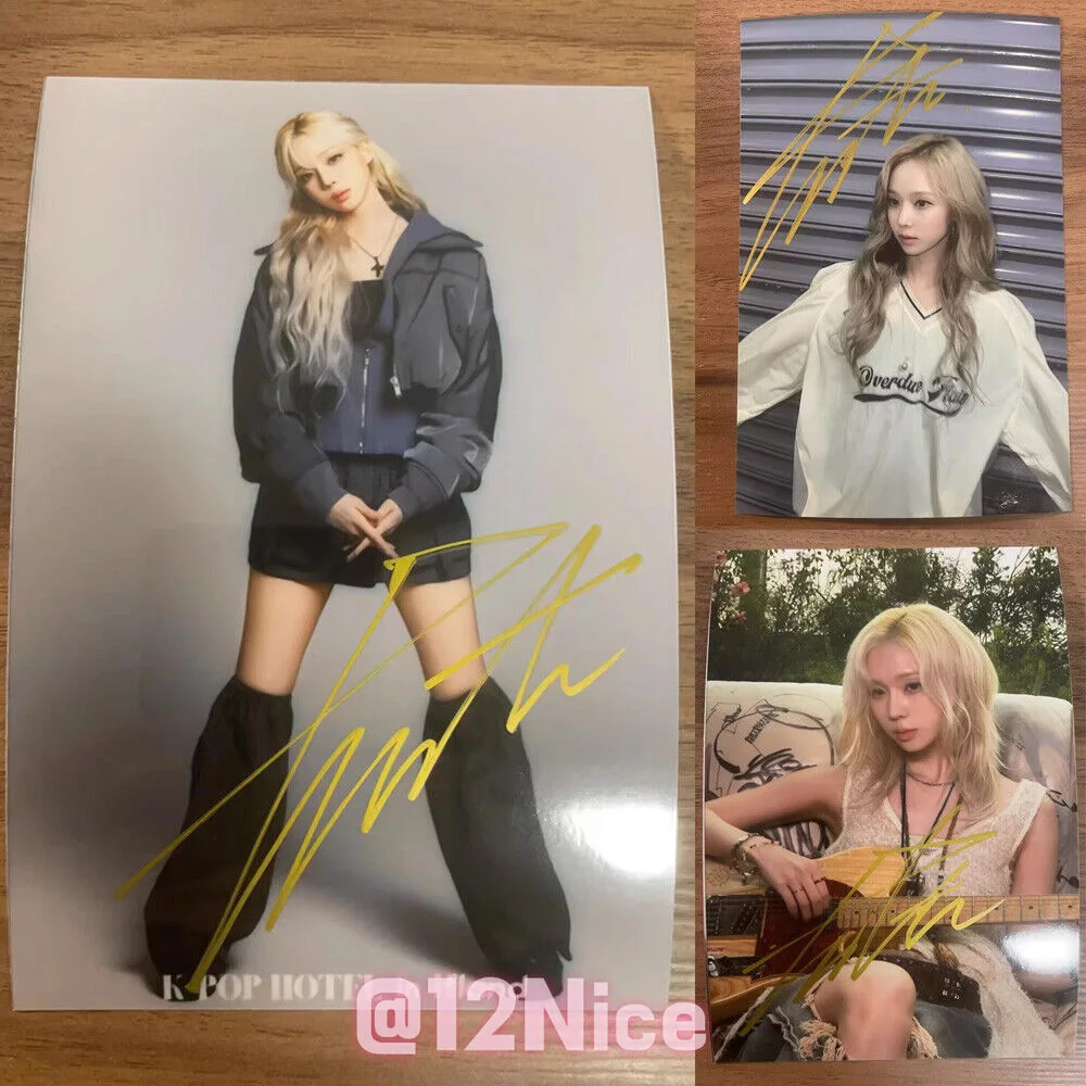 WINTER — Aespa WINTER Autographs 6'' Hand Signed Autographed Photo Fans Gift 2024 #12Nice, изображение 2