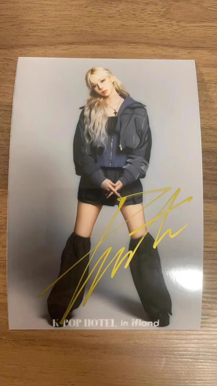 WINTER — Aespa WINTER Autographs 6'' Hand Signed Autographed Photo Fans Gift 2024 #12Nice, изображение 3