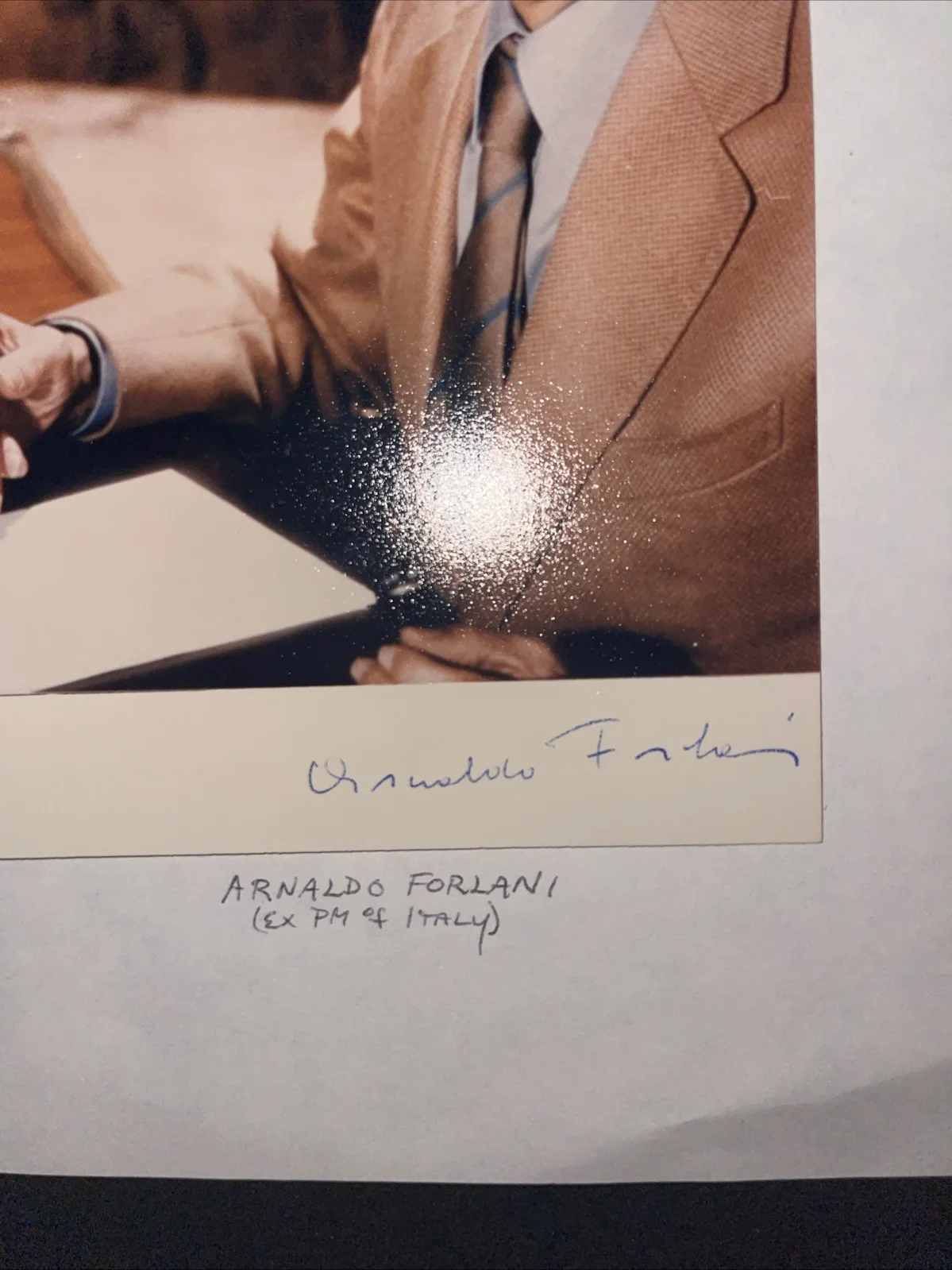 Arnaldo Forlani: Hand Signed Political Leader Photograph 4 x 5.5 Inches/ KSK, image 2