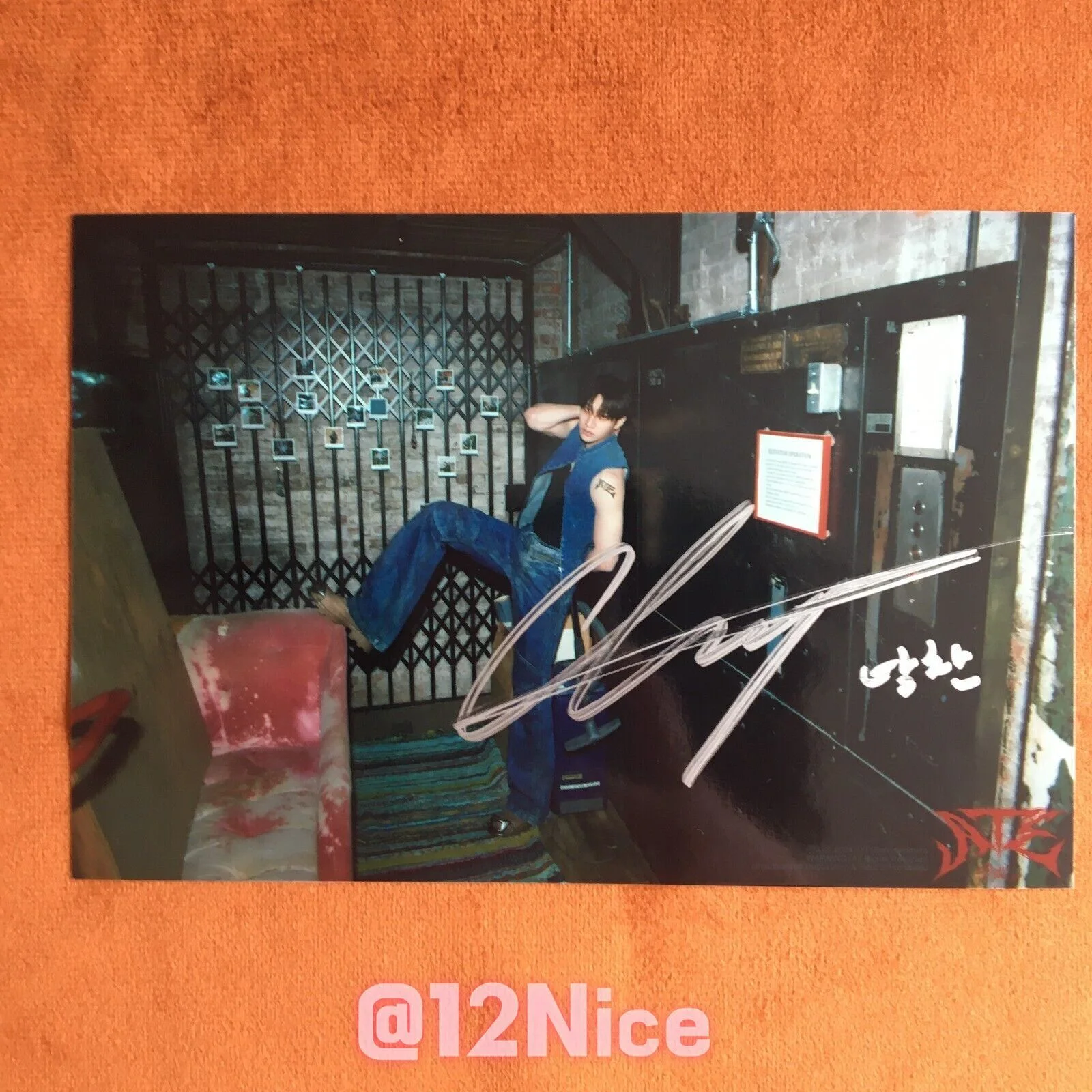 Stray Kids SKZ Bang Chan Photo ATE Autographed Signed Collection 4*6 2024V #Nice, изображение 3