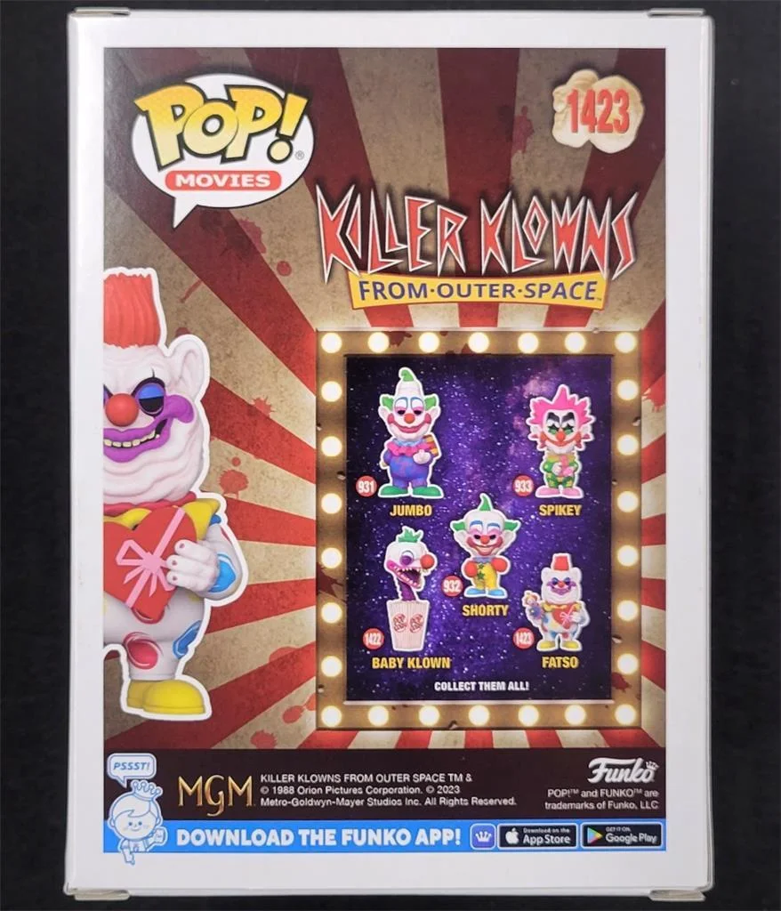 Stephen, Charles, Edward Chiodo — Chiodo Brothers signed Killer Klowns Fatso Funko Pop! #1423 autograph ~ JSA COA, изображение 5
