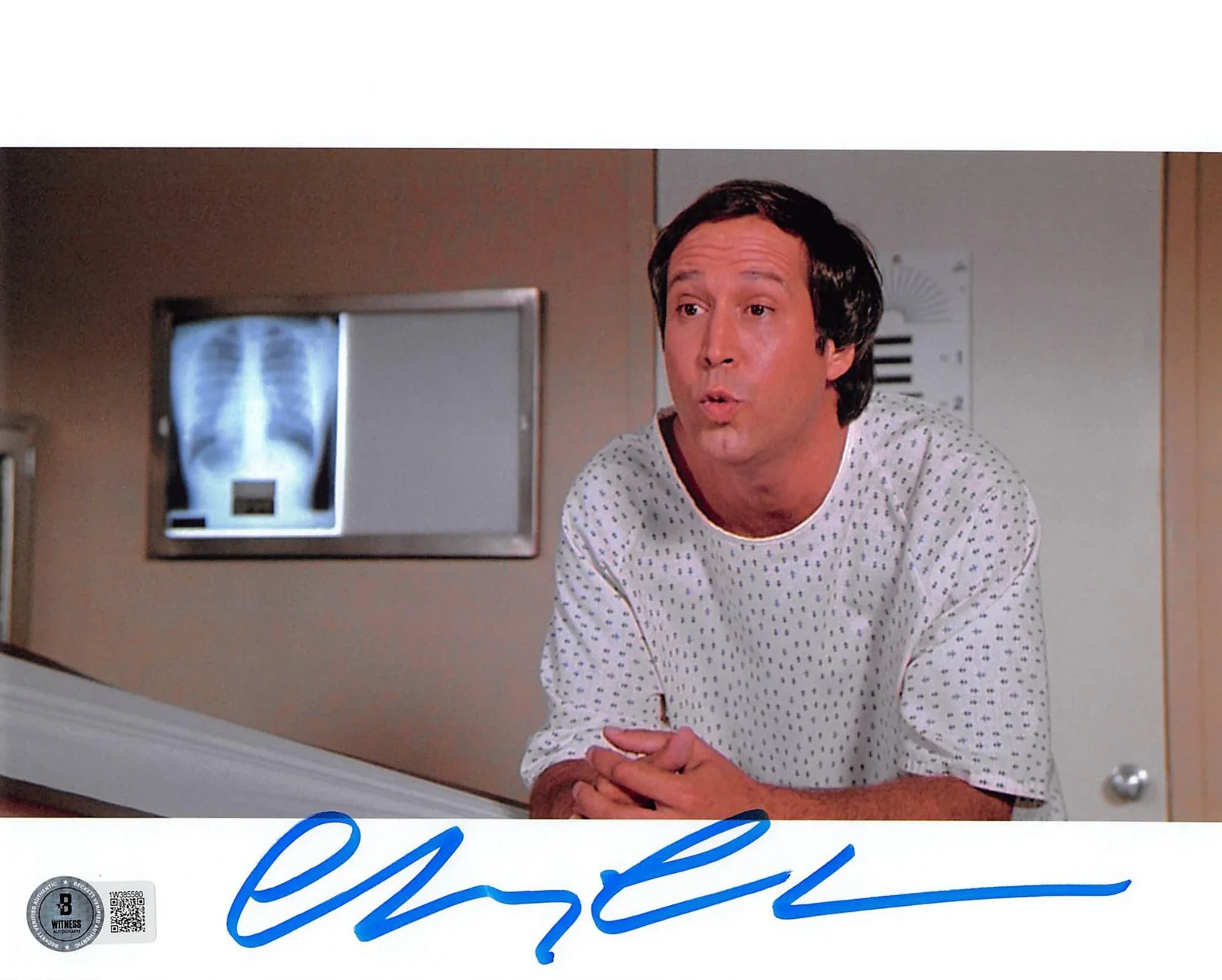 Chevy Chase — Chevy Chase Fletch Authentic Signed 8x10 Doctor Visit Photo BAS Witnessed, изображение 3