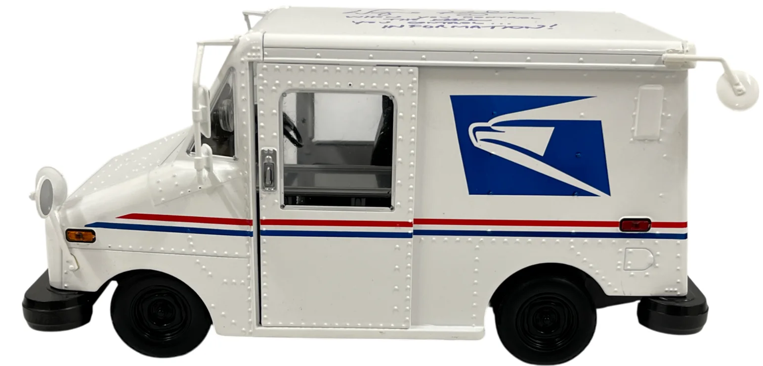 Wayne Knight — Wayne Knight Signed USPS Post Office Diecast 1:18 Inscription Autograph Beckett, image 3