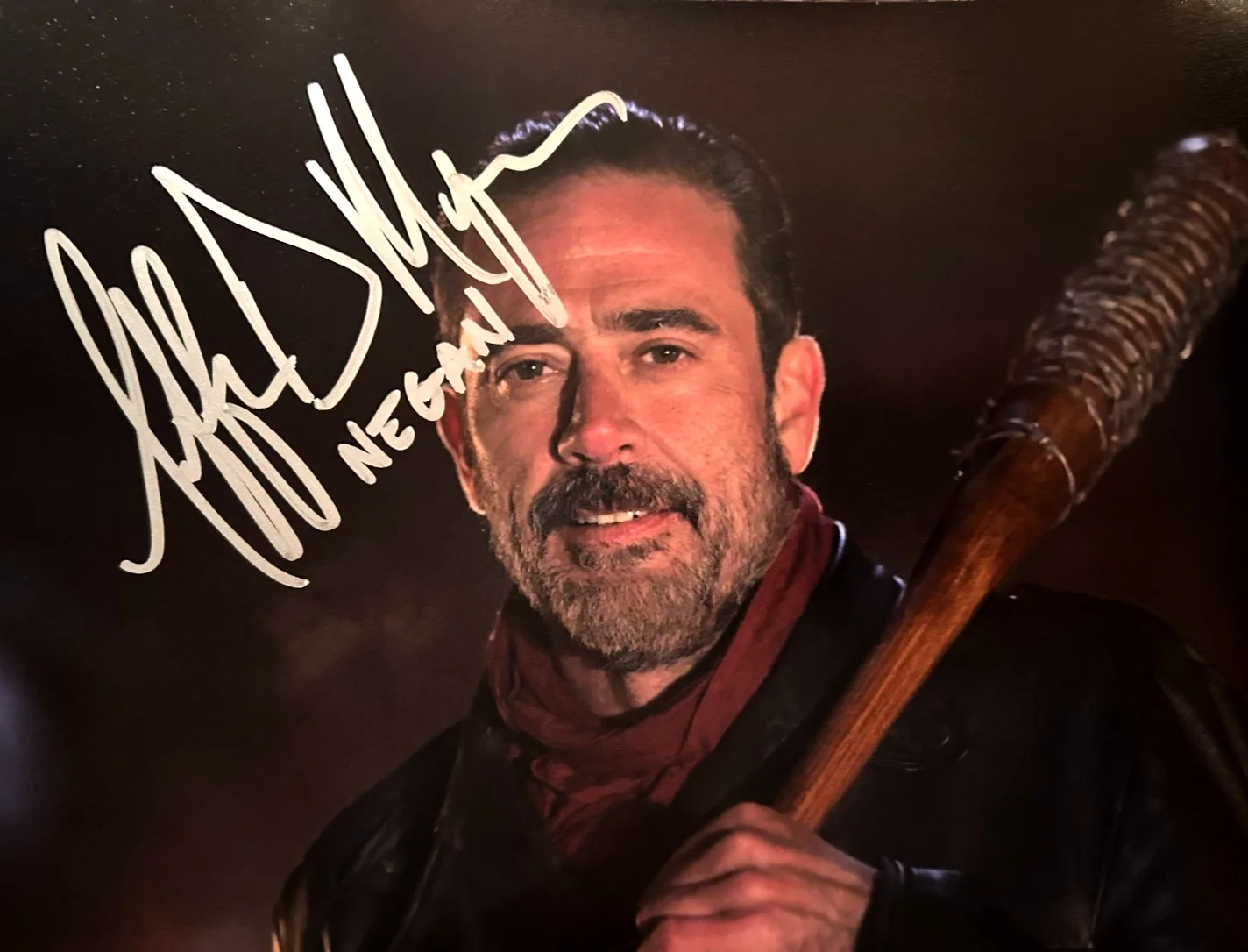 Jeffrey Dean Morgan — Jeffrey Dean Morgan Signed WALKING DEAD 8x10" Authentic Original Autograph w/COA, image 3