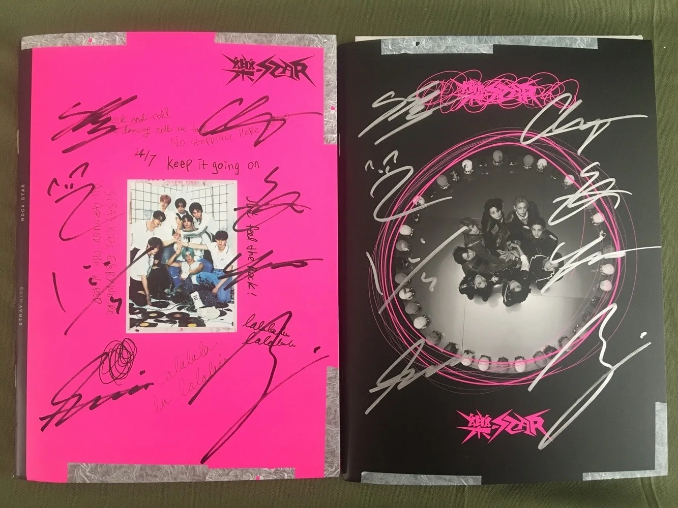 Stray Kids MINI ALBUM 楽 STAR K-POP Signed Autographed Collection GIFTS, image 2
